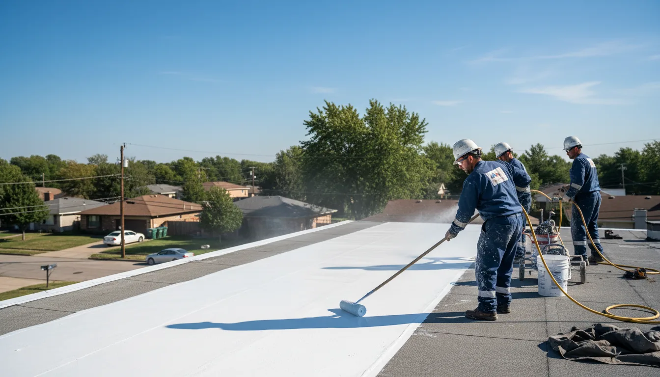 Commercial roof coating in Douglas, MA near me